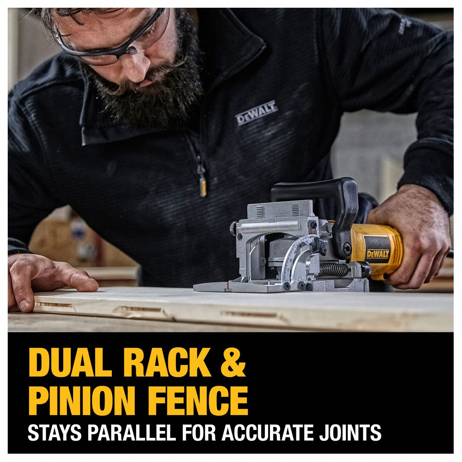 DEWALT Corded Biscuit Joiner Kit 120V AC, 6.5 A, 13/16 in Max. Cutting