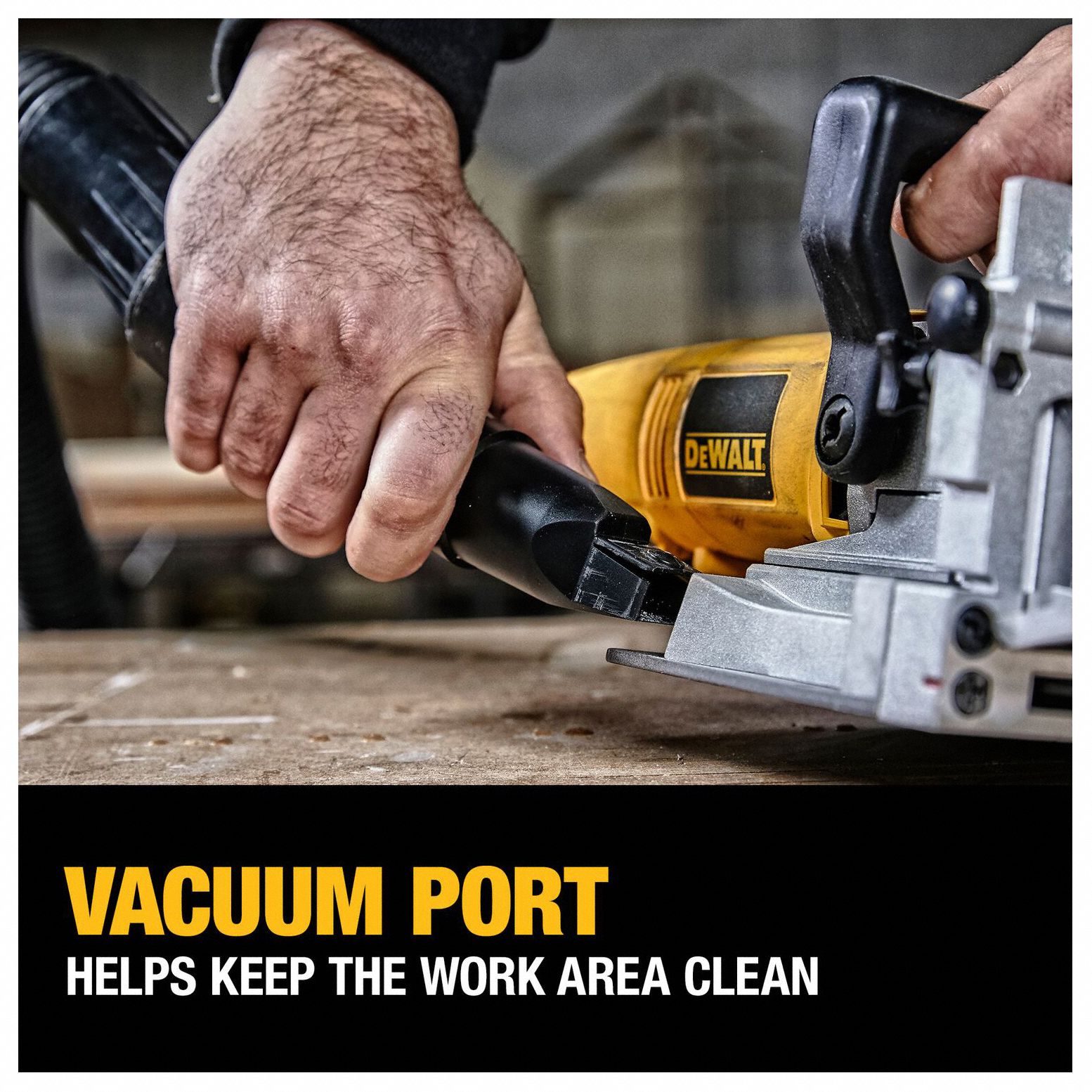 DEWALT Corded Biscuit Joiner Kit 120V AC, 6.5 A, 13/16 in Max. Cutting