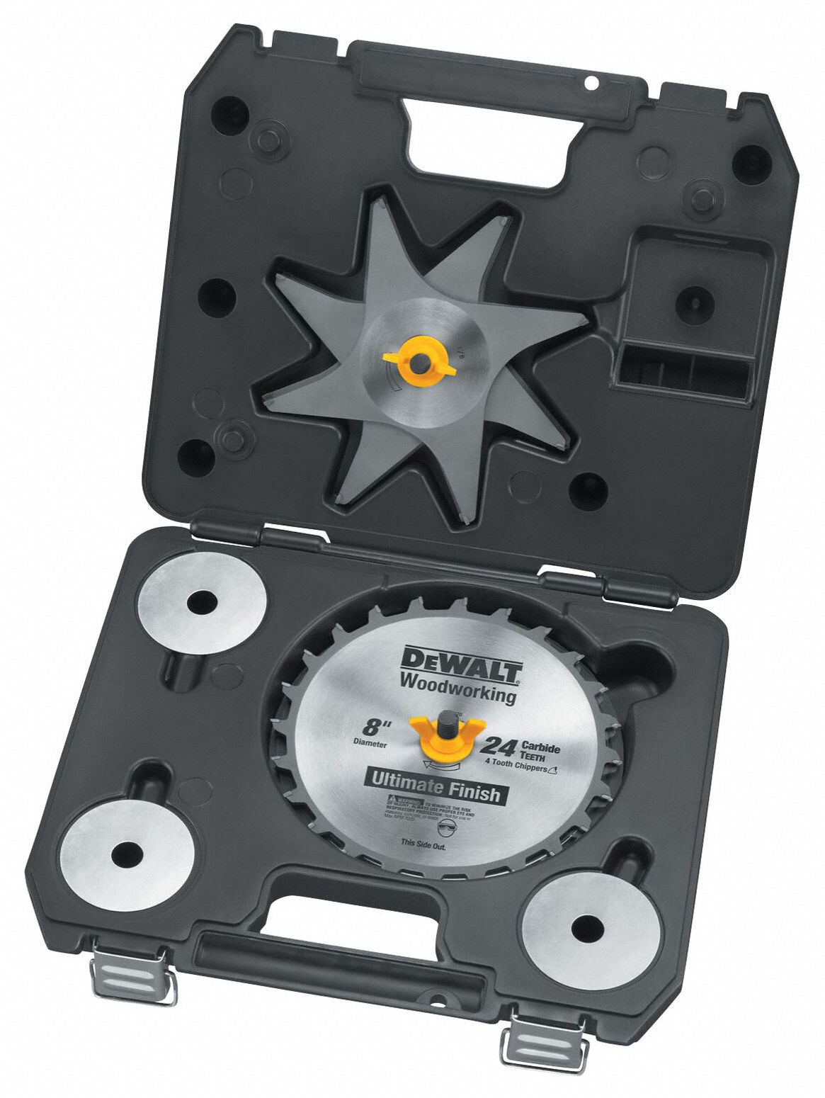 DEWALT Dado Blade Set 8 in Dia., 15/16 in Max. Cut Wd, 6 Chippers, 24