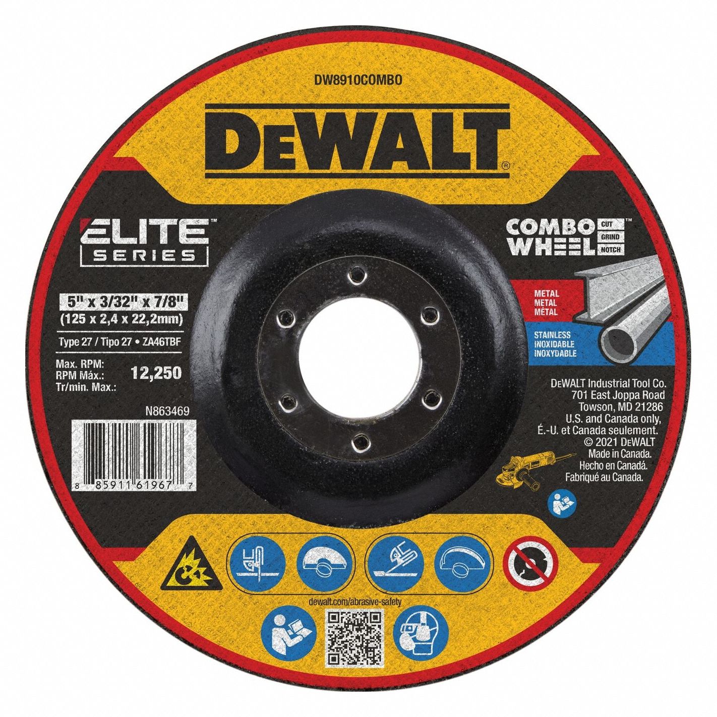 Abrasive Cut-Off/Grind Wheel Type 27