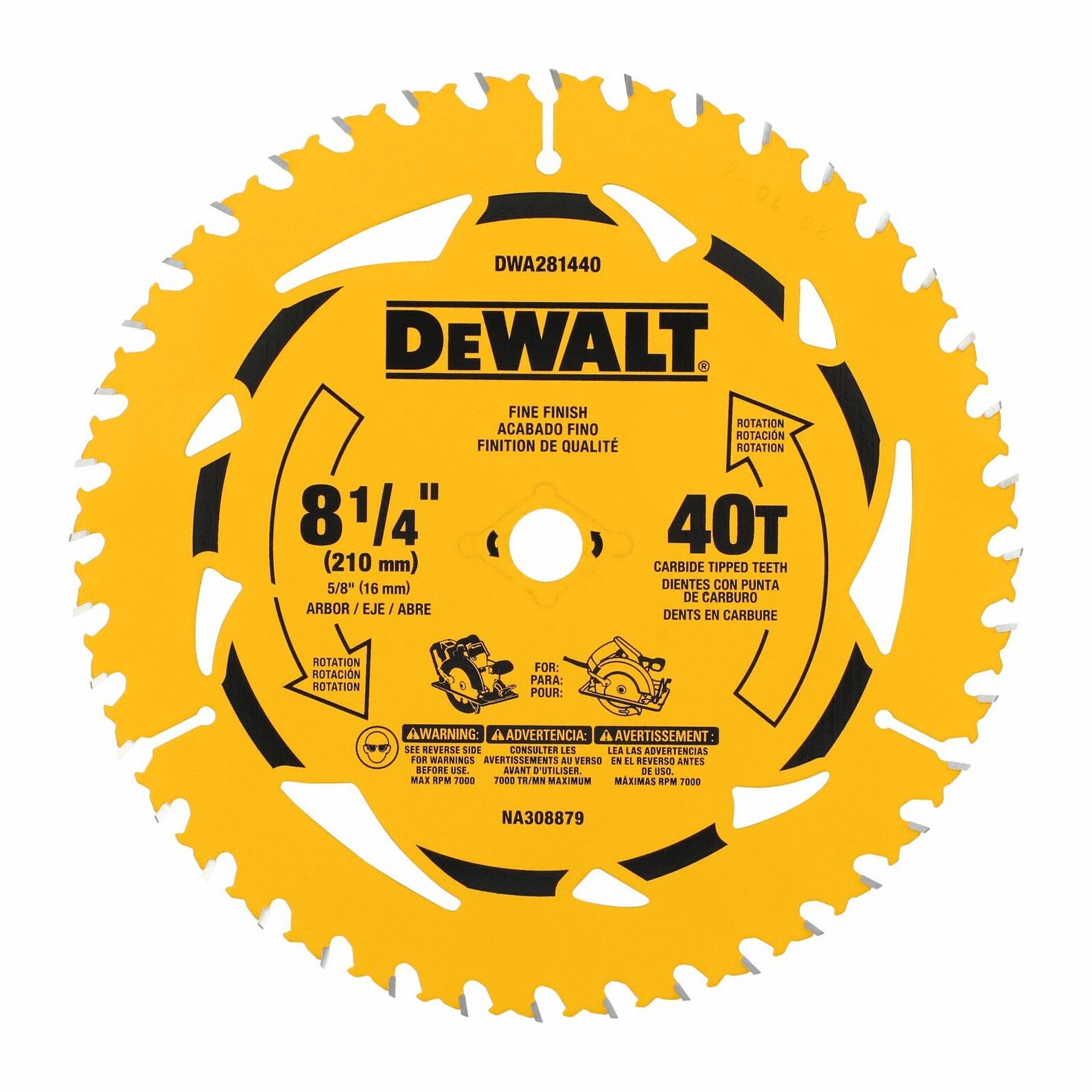 Circular Saw Blade 8.25 in Dia