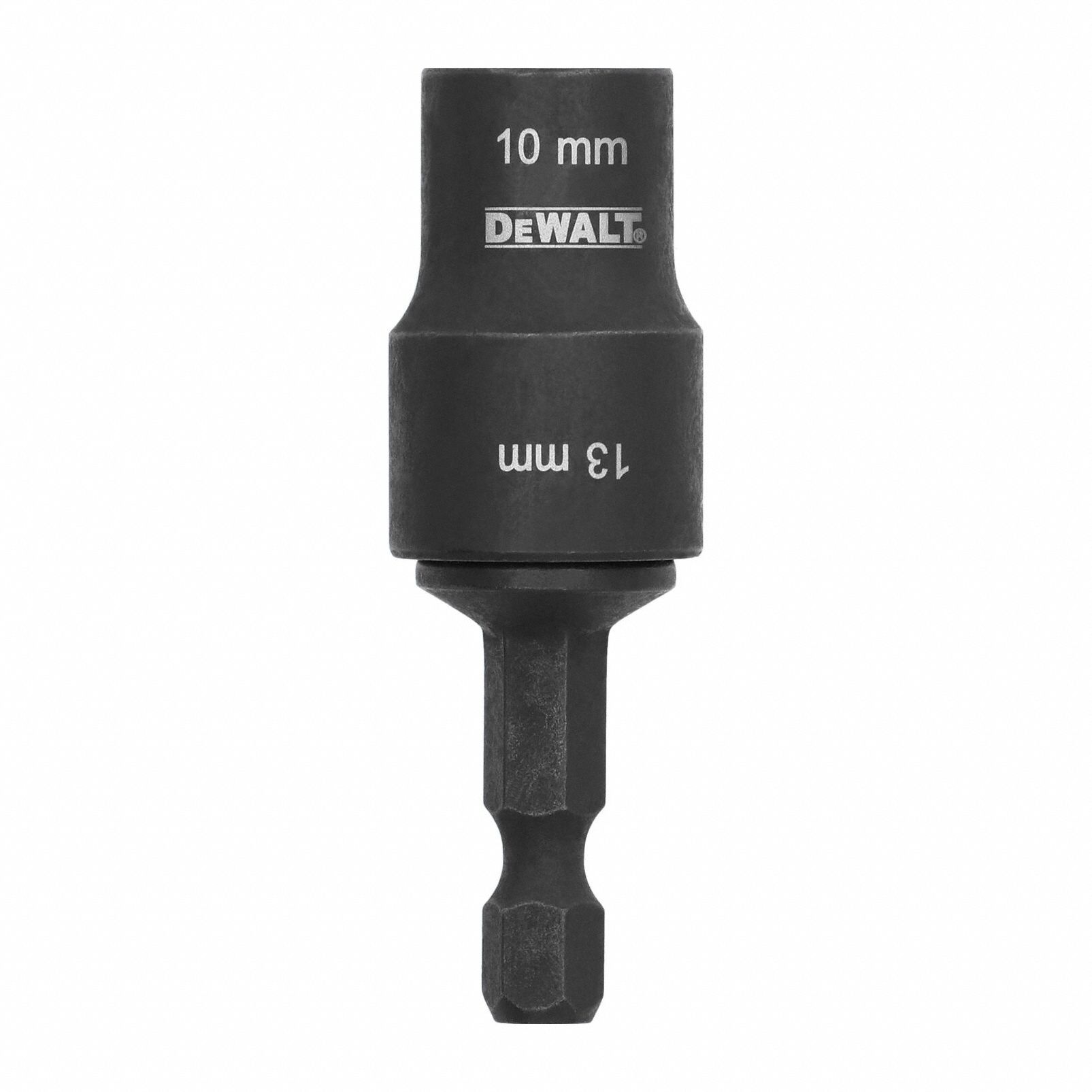 Nutsetter: Nutsetter, Metric, 10 mm_13 mm Fastening Size, Hex, 1/4 in Shank Size, Steel