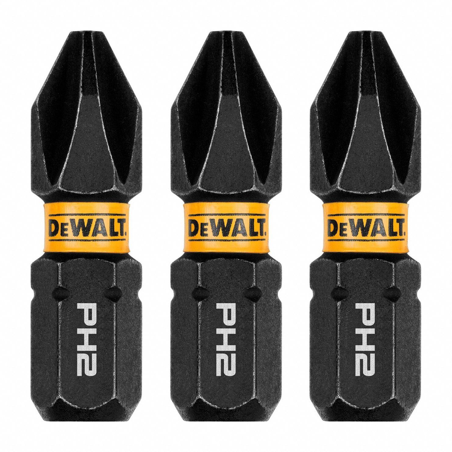 Insert Bit: Insert Bit, PH2 Bit Industry Size, #2 Bit Size, Std, 1 in Overall Lg, Hex, 3 PK