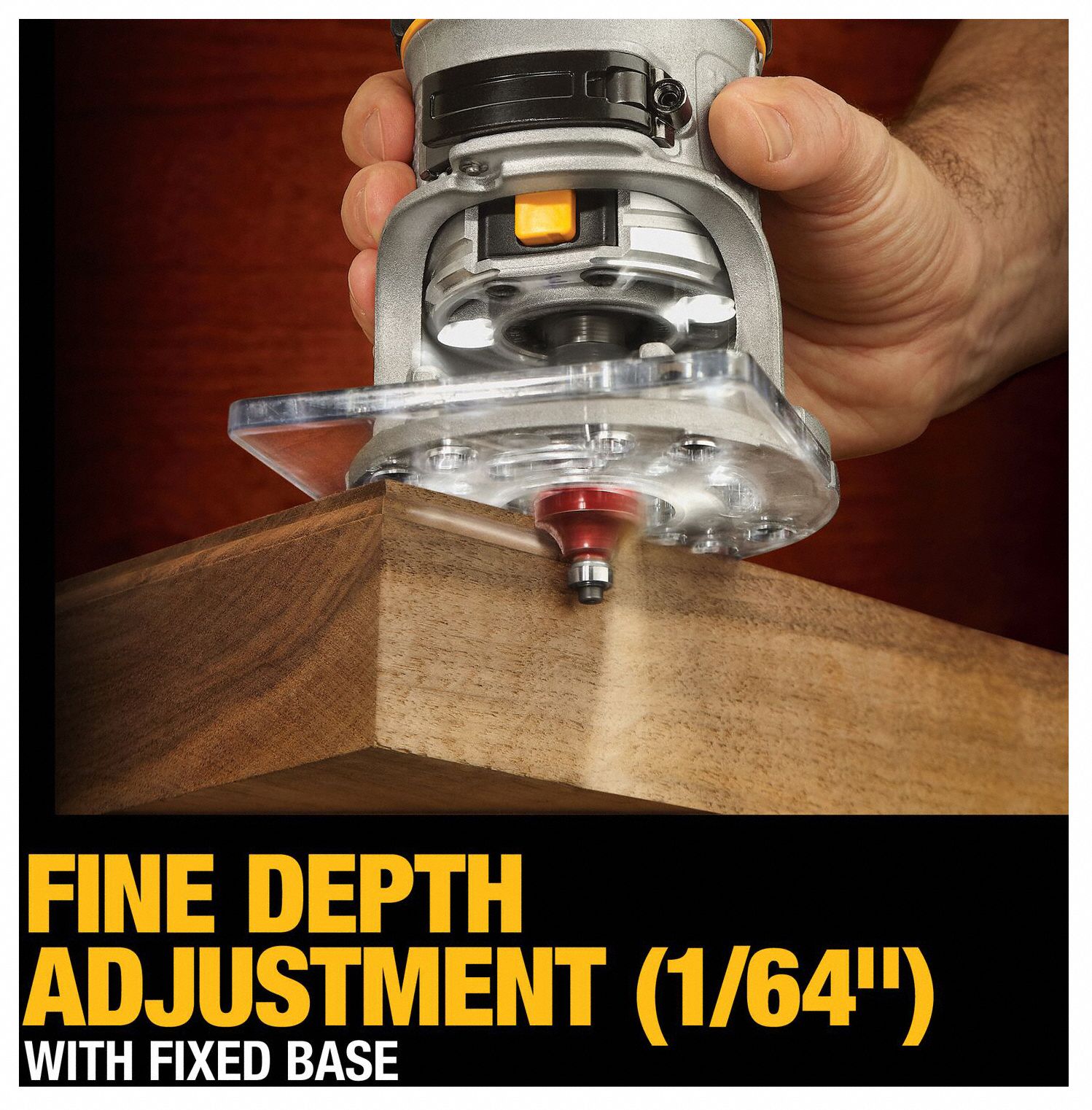 DEWALT Router Compact, Fixed and Plunge Base, 1.25 hp, Variable Speed, 27,000 RPM, 1/4 in