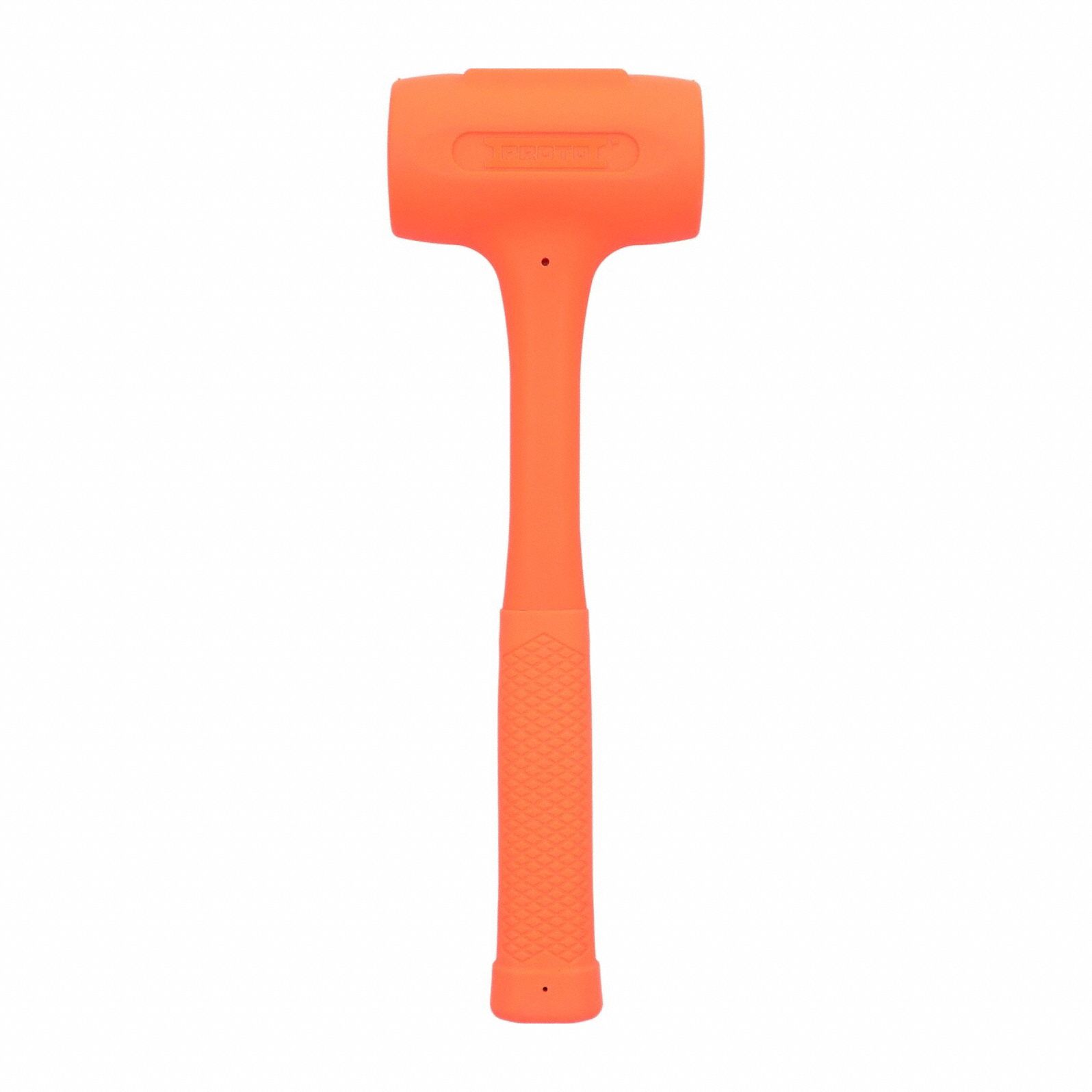 Dead Blow Hammer: Steel Handle, Textured Grip, 48 oz Head Wt, 1 3/4 in_2 1/8 in Hammer Face Dia