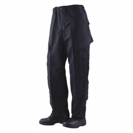 TRUSPEC Men's Tactical Pants 3XL, Black, 48 in to 50 in Fits Waist