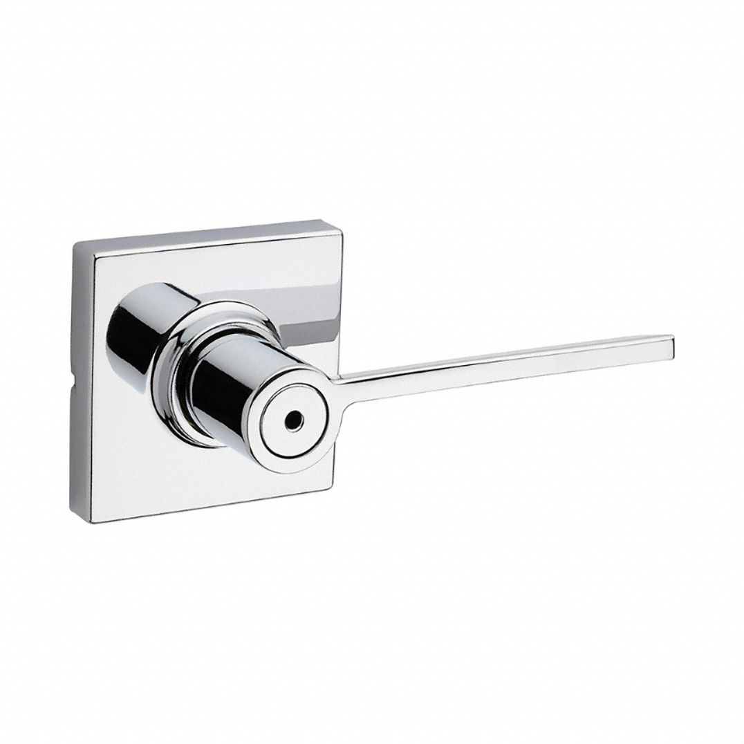 Door Lever Lockset: Privacy Lever Locksets, Chrome, ADA Compliant