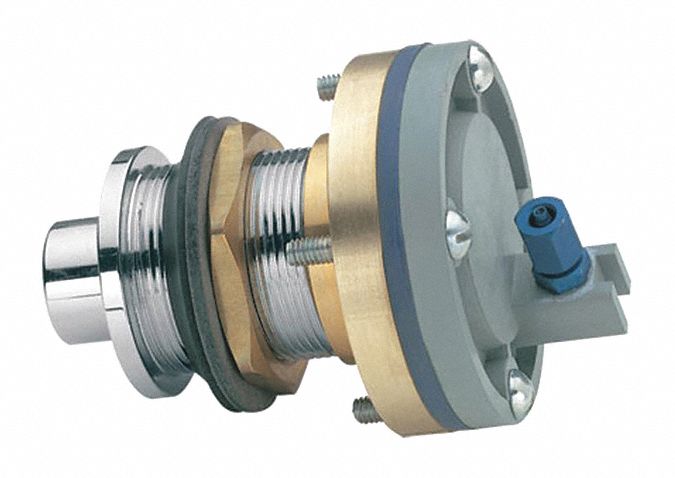 Valve Push Button Gray Brass