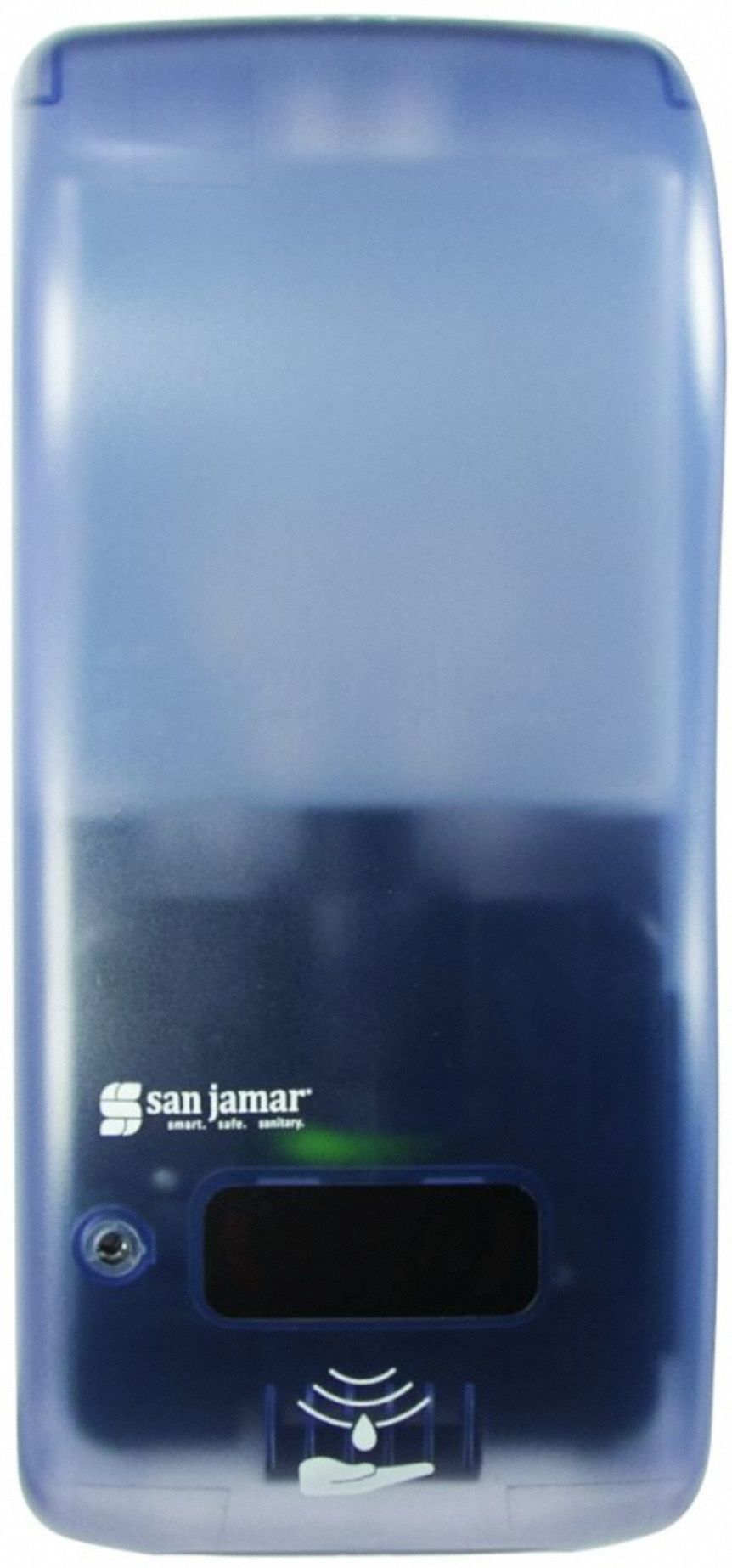 Soap/Sanitizer/Lotion Dispenser: Auto, 900 mL Refill Size, Liquid, Blue, Matte