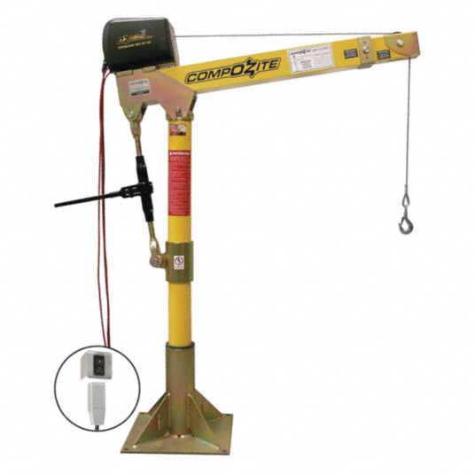 OZ LIFTING PRODUCTS, Composite, Electric, Davit Crane Kit - 302J71 ...