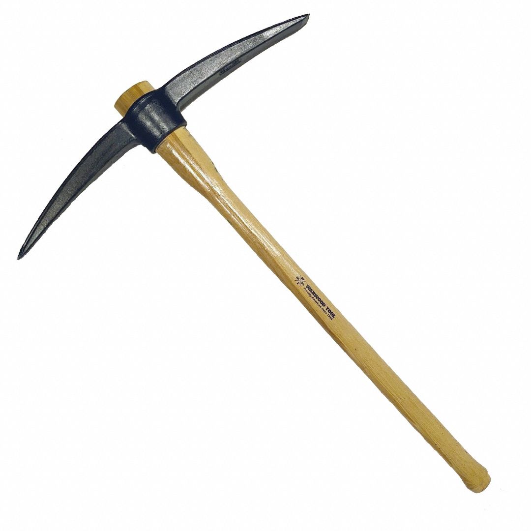 Pick: Carbon Steel Head, 12 1/2 in Adze Lg, 1 2/5 in Adze Wd, 12 1/2 in Pick Lg, 3031
