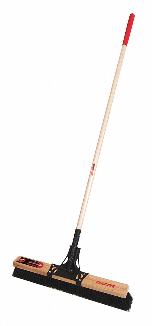 RAZORBACK, Push Broom,Rough Surface,Assembled,24" 303U34BR24RG17