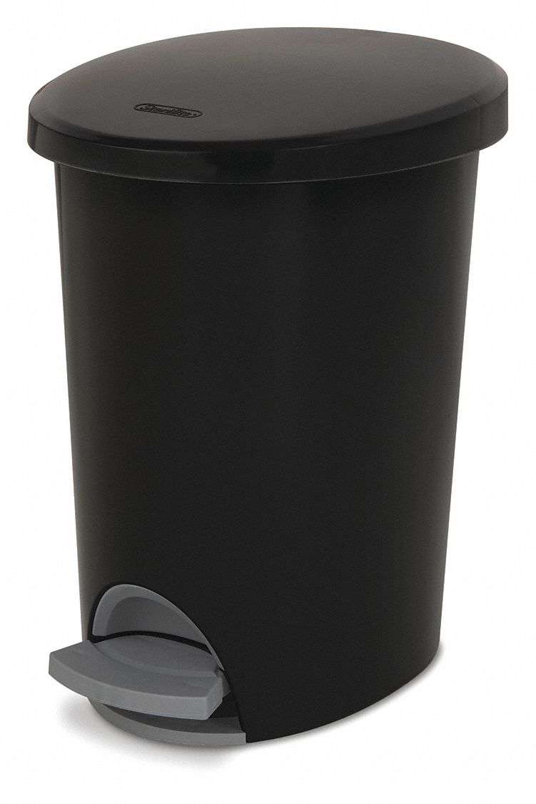 Wastebasket, Step Black,