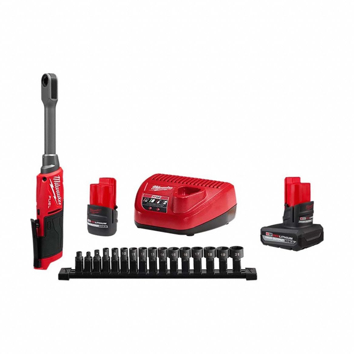 Ratchet Kit: 60 ft-lb Fastening Torque, 60 ft-lb Torque - Max, 350 RPM No Load Speed, M12™