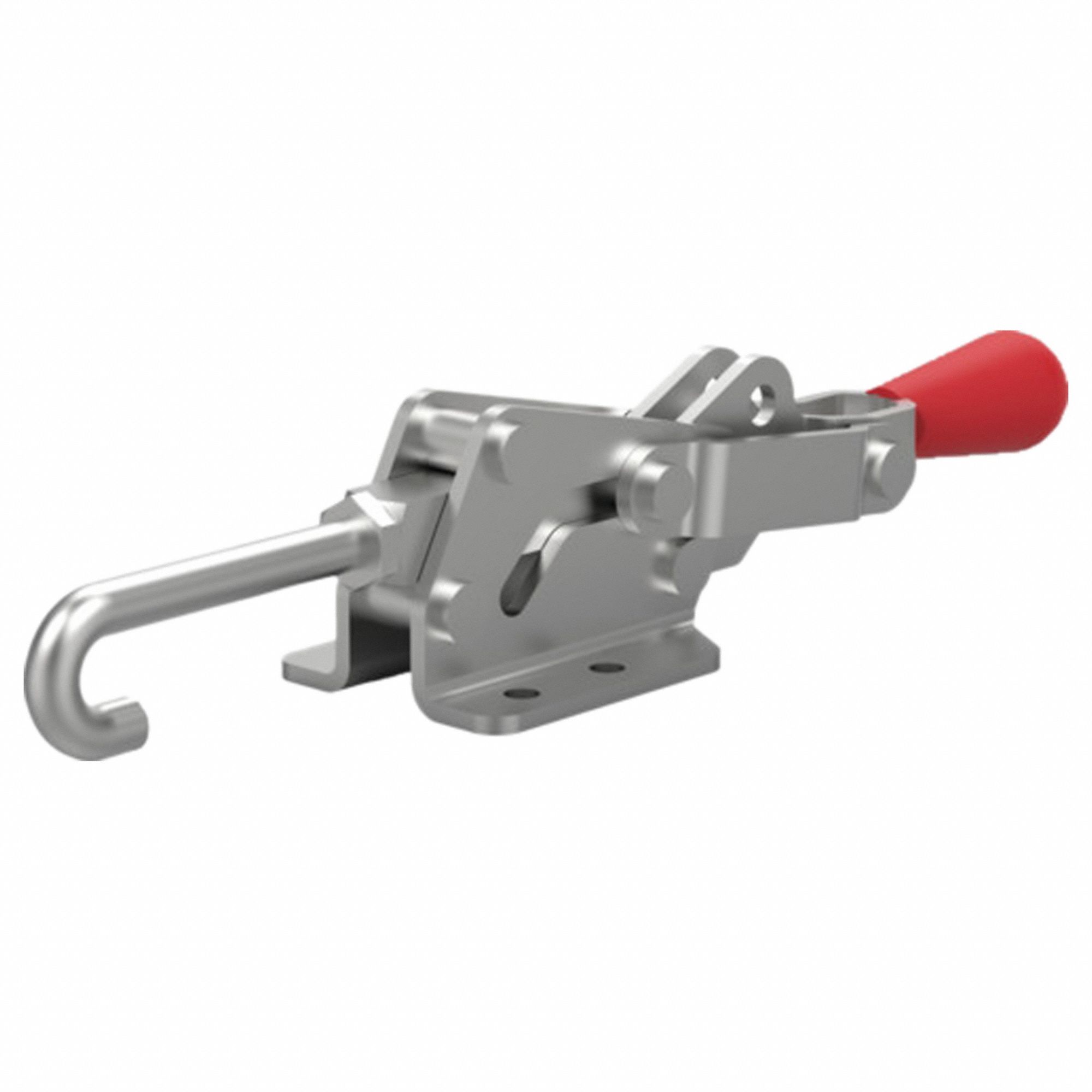 Controlled Latch Clamp: Horizontal, Auto Latch Release Latch Release, 2.5 in Arm Lg