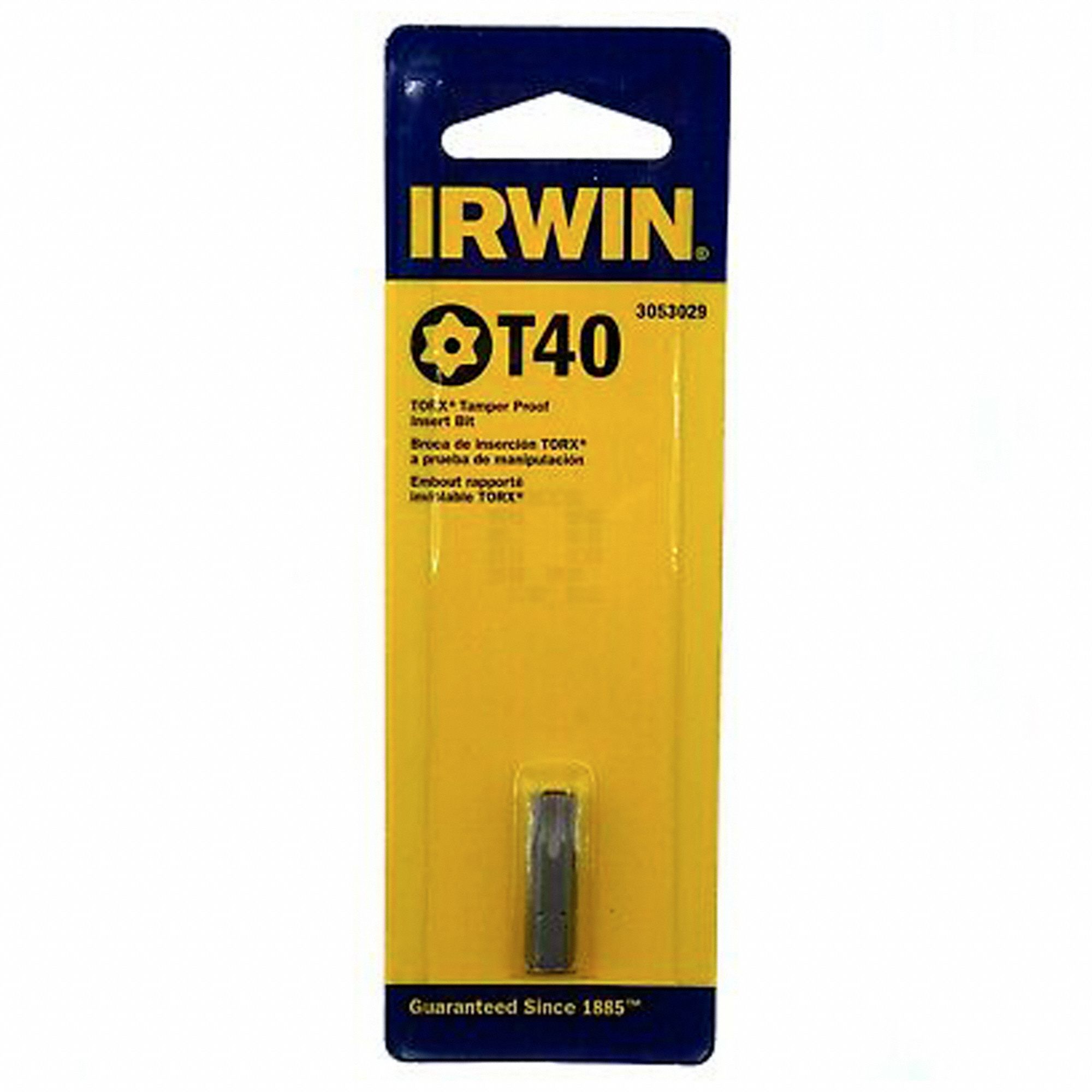 IRWIN Punta de Inserción Torx(R) de Seguridad TR40 , 1/4