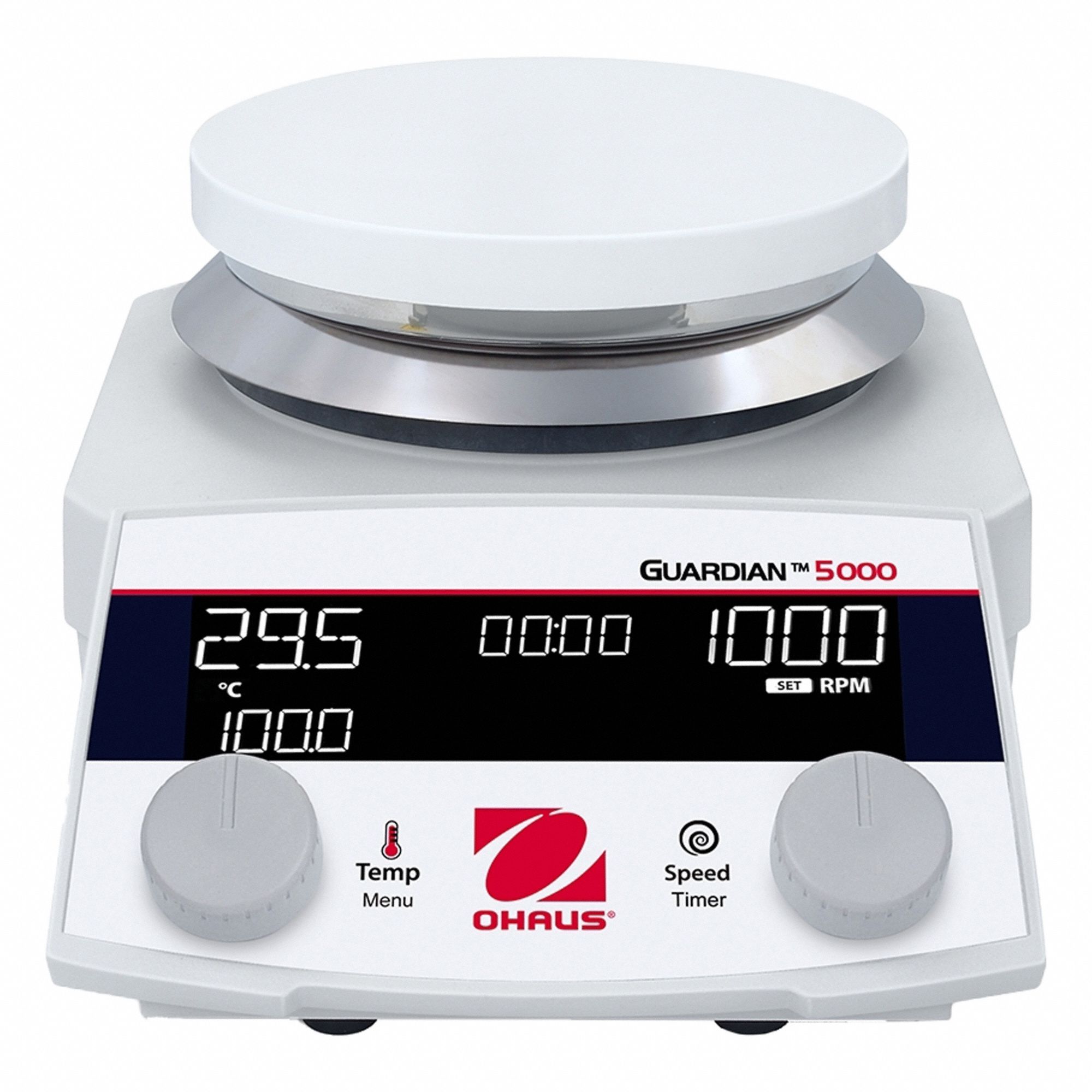 Hot Plate Stirrer: 1 Positions, Round, Hot Plate Stirrer, Ceramic Coated Aluminum, Digital