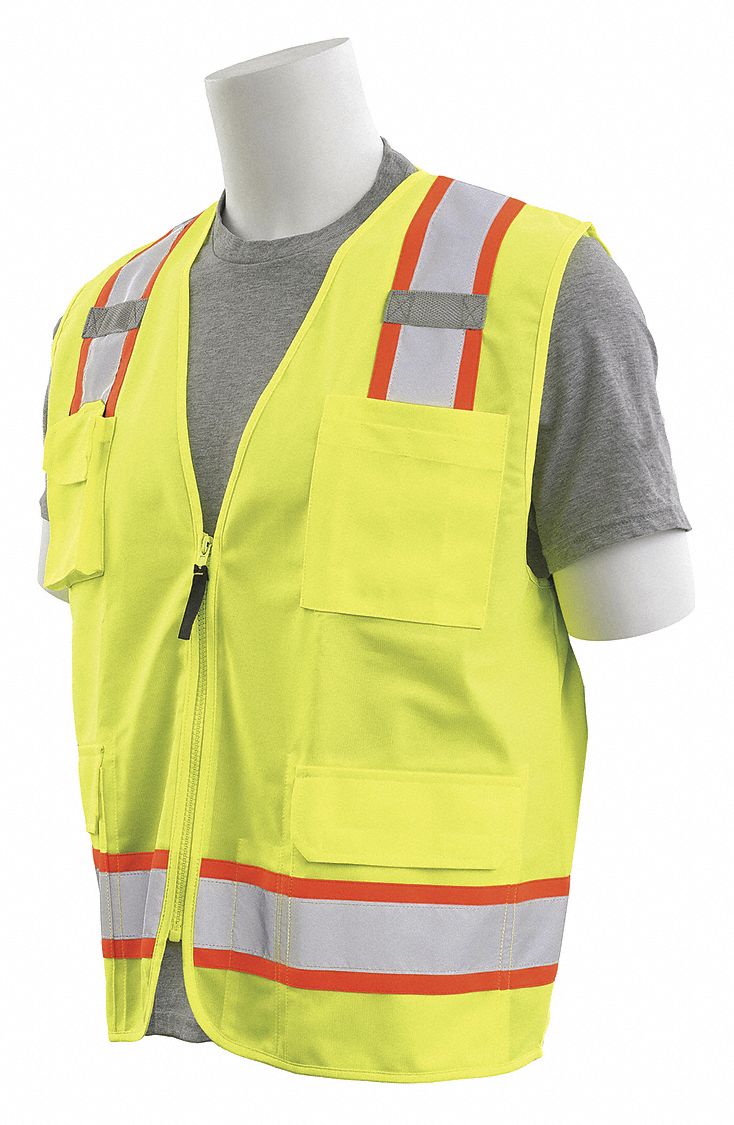 Surveyor Vest ANSI Class 2 Lime XL