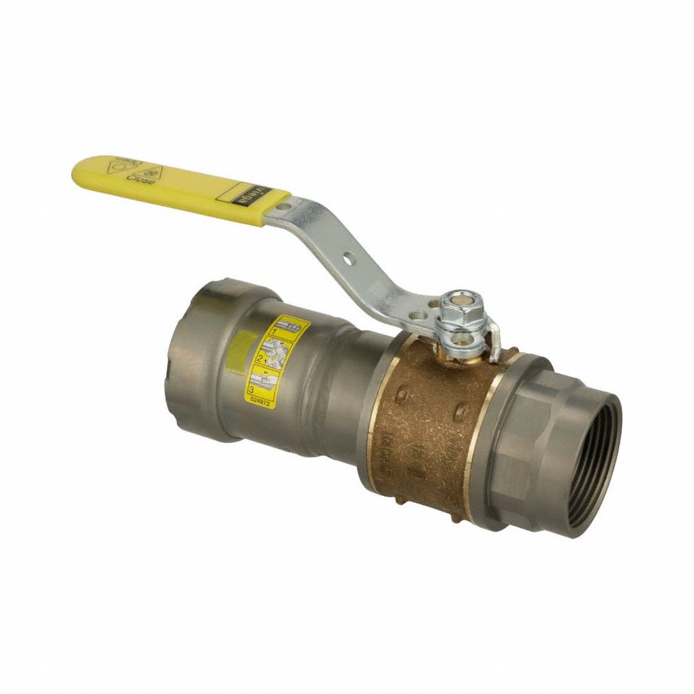 VIEGA MEGAPRESS Manual Two-Way Ball Valve: 1 1/4 in, Bronze, Straight, 125 psi Max. Pressure (CWP) (MPN 30645). Key specifications — Brand: VIEGA MEGAPRESS; Handle: Locking Lever.