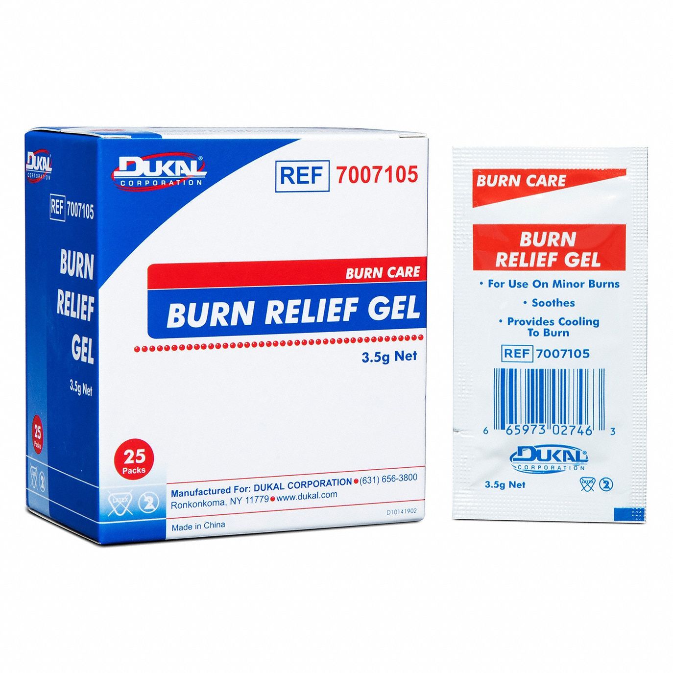 Topical Burn Gel: Melaleuca Oil, 0.125 oz Size, 25 PK