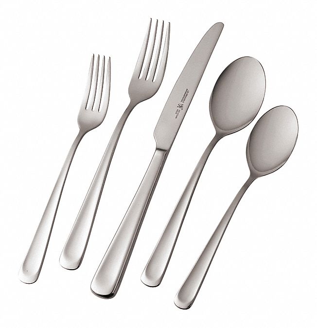 J.A. HENCKELS INTERNATIONAL, Stainless Steel, Flatware Set,Silvano,45 ...