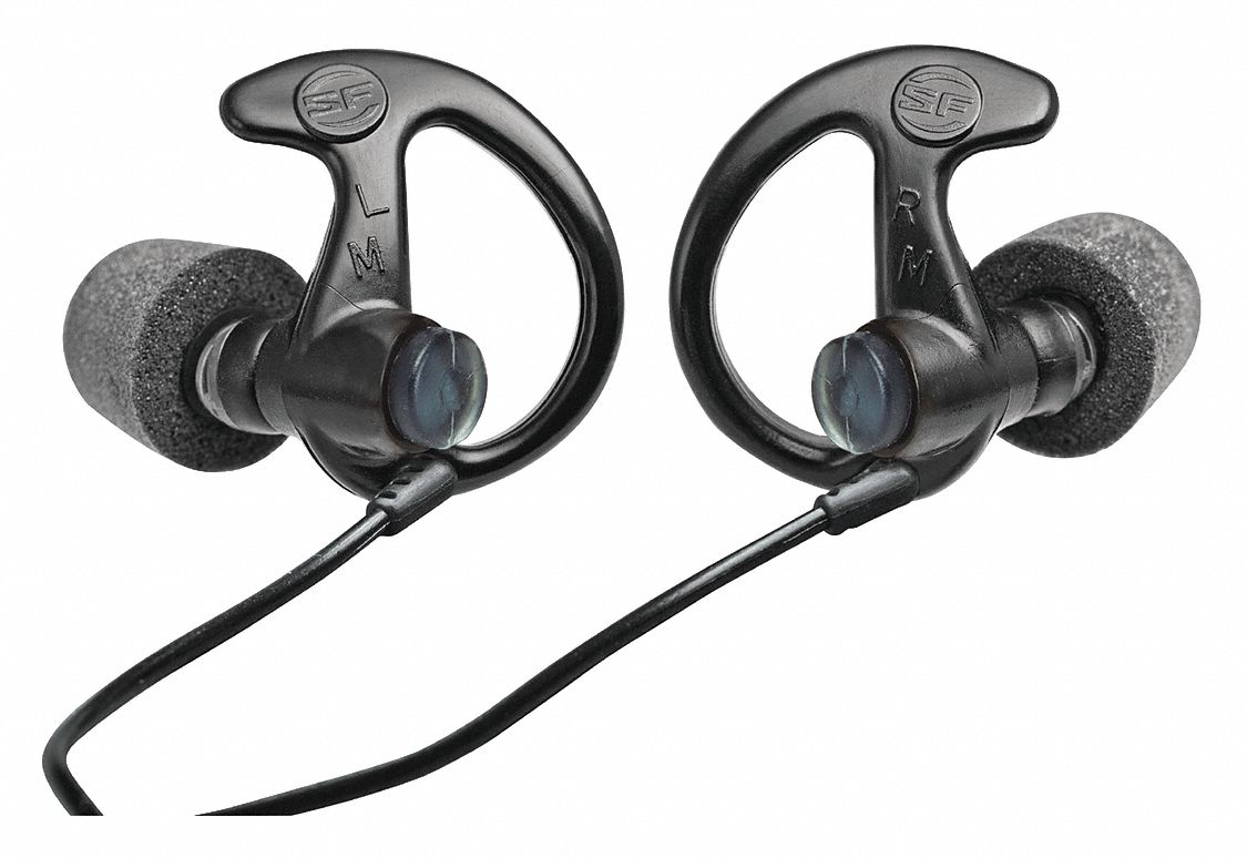 Earplugs, Sonic Defender, M, 30dB NRR, Bk