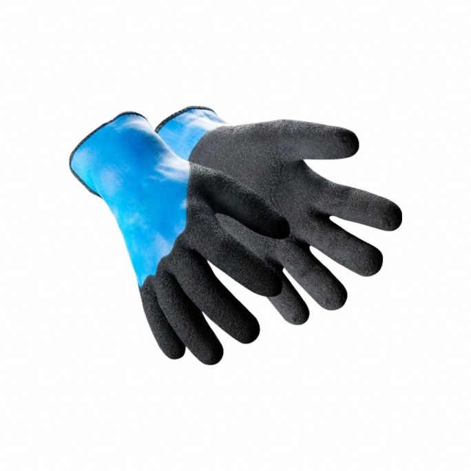 Knit Gloves: 2XL ( 11 ), ANSI Cut Level A6, Full, Dipped, Latex, HPPE/Steel ( 13 ga ), 1 PR