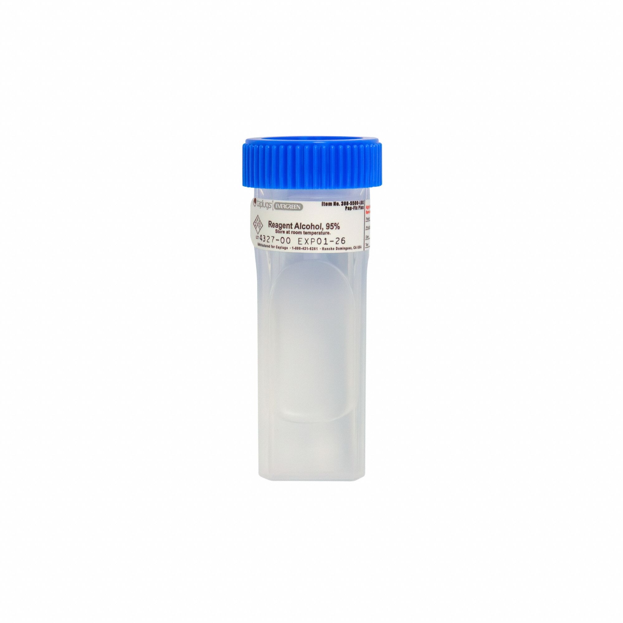 Alcohol Prefilled Coplin Slide Jars: 4 Sample Capacity, 98 mm Ht, 30 mm Wd, Cytology (MPN 3085500B8KE1). Key specifications — Material: Polypropylene Copolymer; Product Type: PAP Jar; Brand: CAPLUGS.