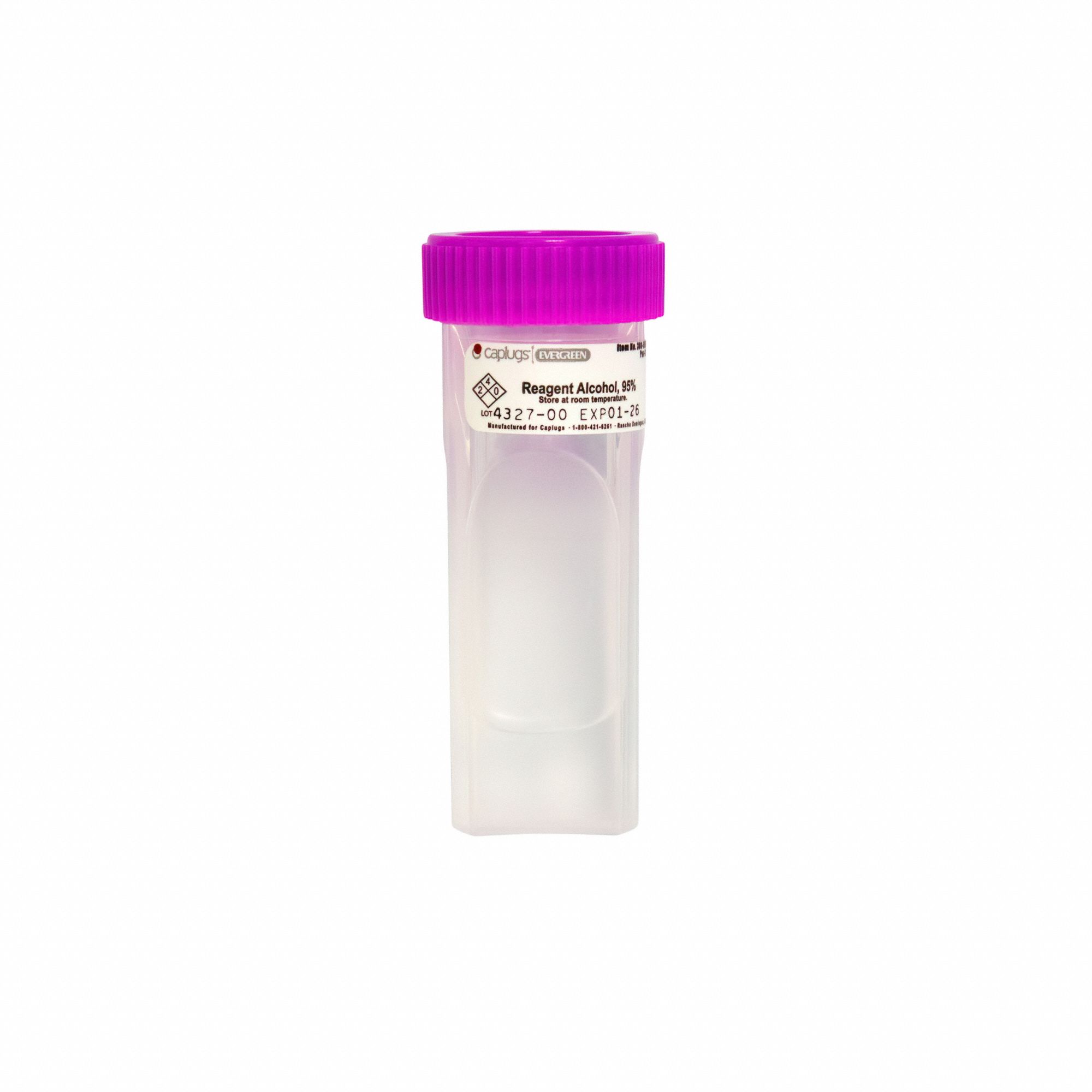 Alcohol Prefilled Coplin Slide Jars: 4 Sample Capacity, 98 mm Ht, 30 mm Wd, Cytology (MPN 3085500K8KE1). Key specifications — Material: Polypropylene Copolymer; Product Type: PAP Jar; Brand: CAPLUGS.