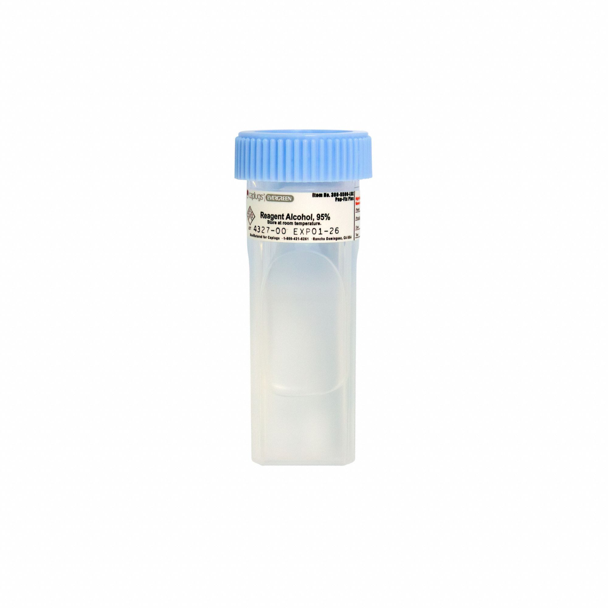Alcohol Prefilled Coplin Slide Jars: 4 Sample Capacity, 98 mm Ht, 30 mm Wd, Cytology (MPN 3085500L8KE1). Key specifications — Material: Polypropylene Copolymer; Product Type: PAP Jar; Brand: CAPLUGS.