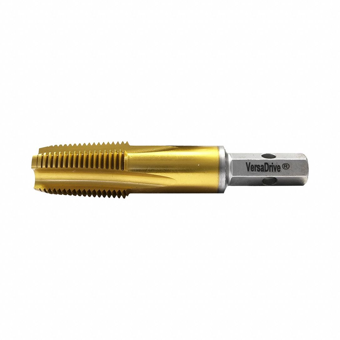 Straight Flute Tap: 1/4"-18 NPT, 2B, 4 Flute, Taper Chamfer