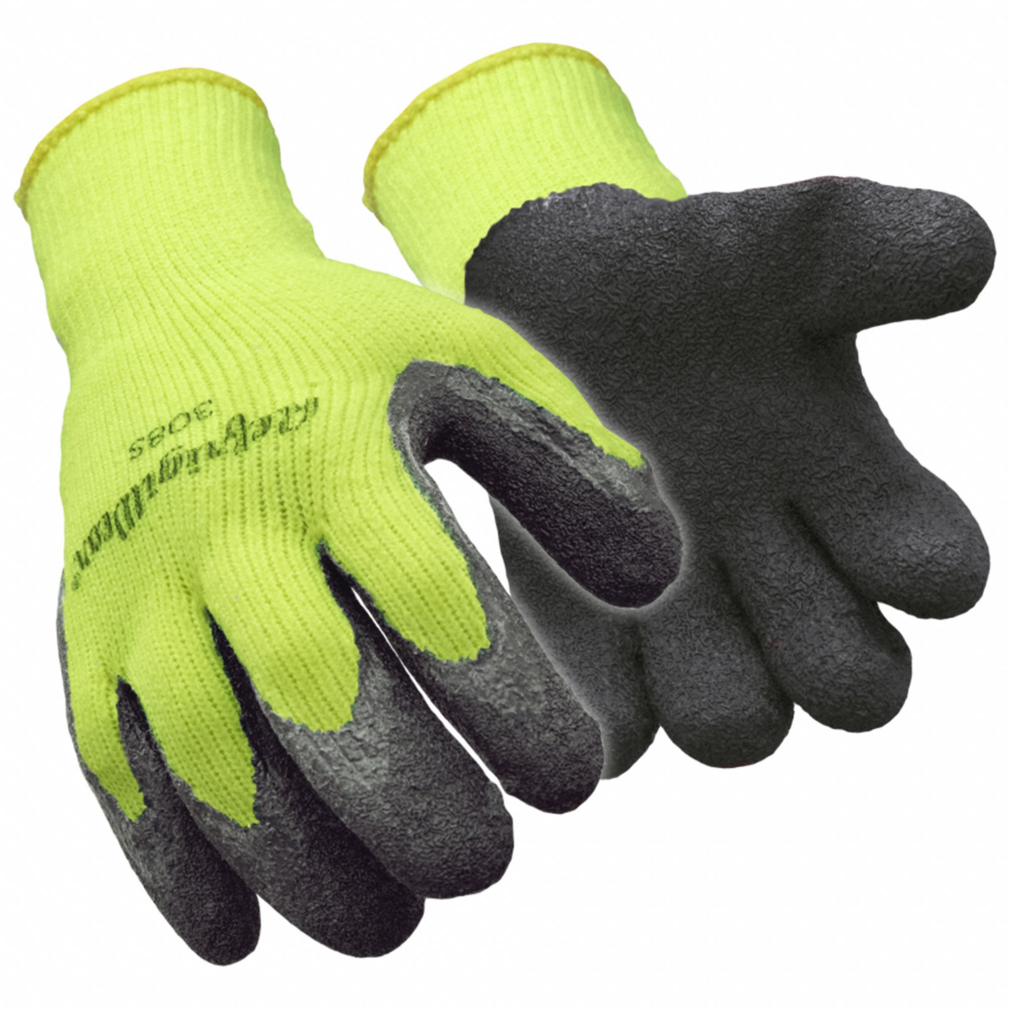 HiVis Thermal Ergo Glove, Lime, 22 cm L, PR