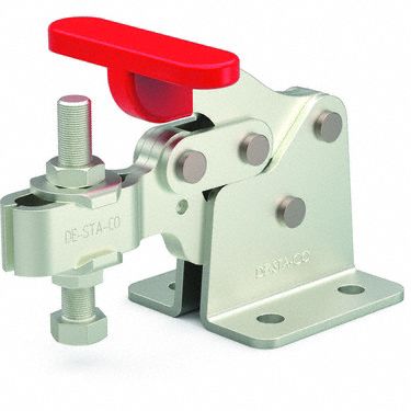 Toggle Clamp: Std Horizontal  Handle, Flange Base Mounting, 750 lbf Holding Capacity - Max