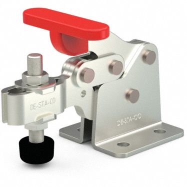Toggle Clamp: Std Horizontal  Handle, Flange Base Mounting, 750 lbf Holding Capacity - Max