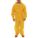 3-PIECE RAIN SUIT, JACKET/DETACHABLE HOOD/BIB OVERALLS, YELLOW, M, FLAME-RESISTANT