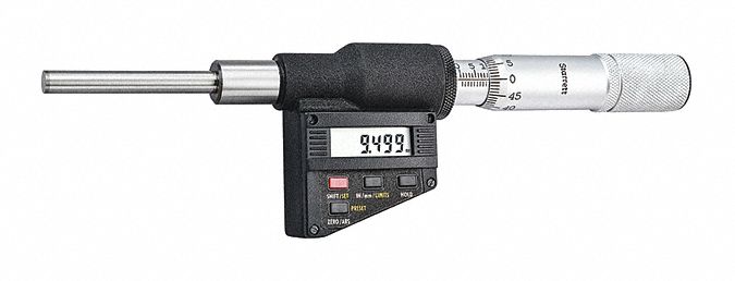 ELECTRONIC DIGITAL MICROMETER HEAD WITH OUTPUT, 0 MM TO 50 MM