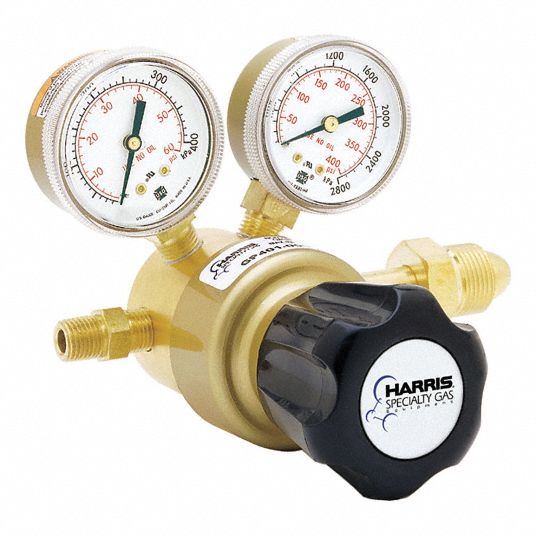 HARRIS Hydrogen, Methane, Specialty Gas Regulator, CGA-350, Single ...