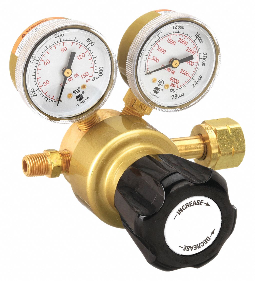 HARRIS, Single Stage, CGA 350 Inlet, Specialty Gas Regulator  30AA58|KH1113 Grainger