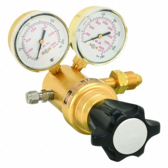 HARRIS, Single Stage, CGA 590 Inlet, High Pressure Gas Regulator ...