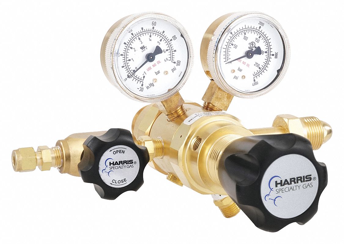 HARRIS Argon, Helium, Nitrogen, Specialty Gas Lab Regulator, CGA580