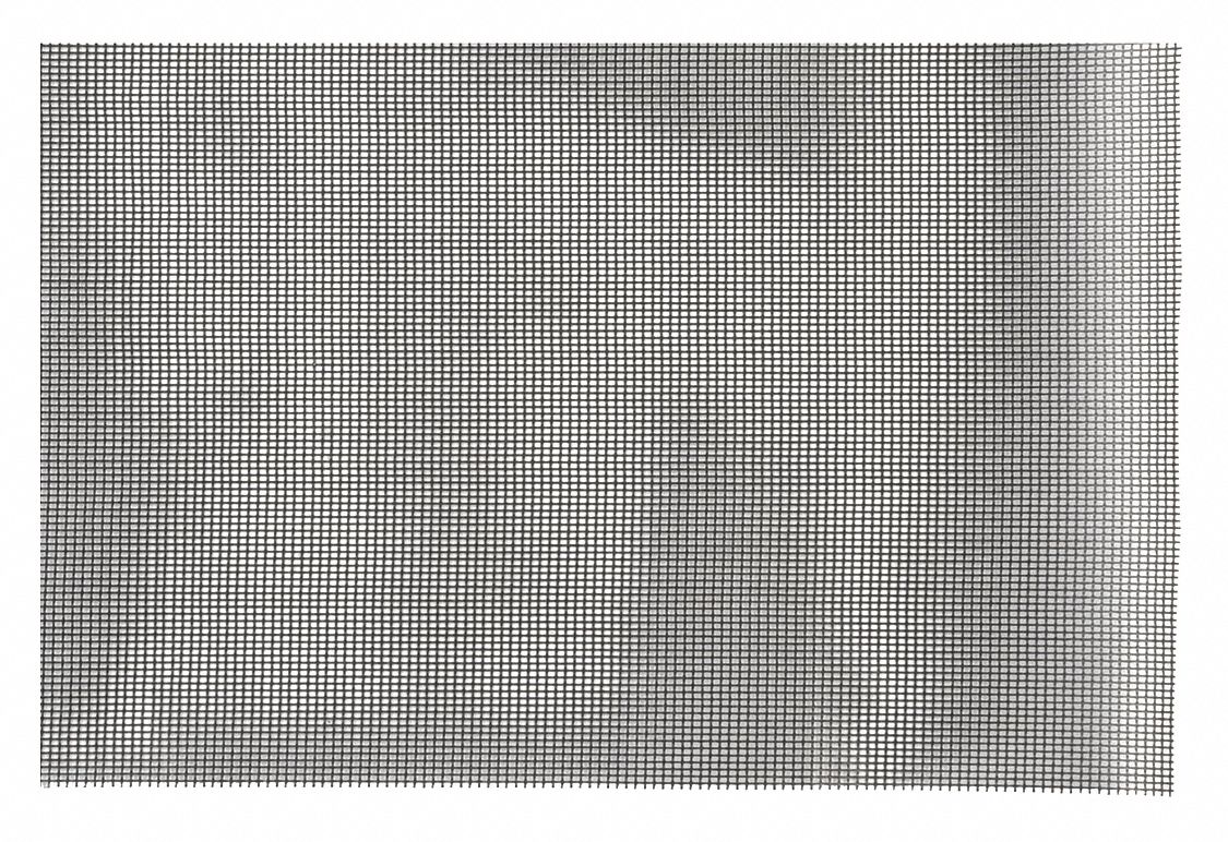 Fiberglass Screen: 100 ft L, 36 in W, 0% Open Area, 0.3606 in Wire Dia, Woven, PVC