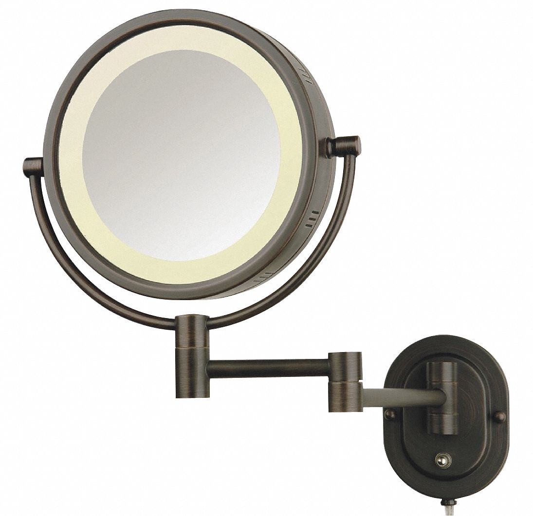 plug in lighted vanity mirror