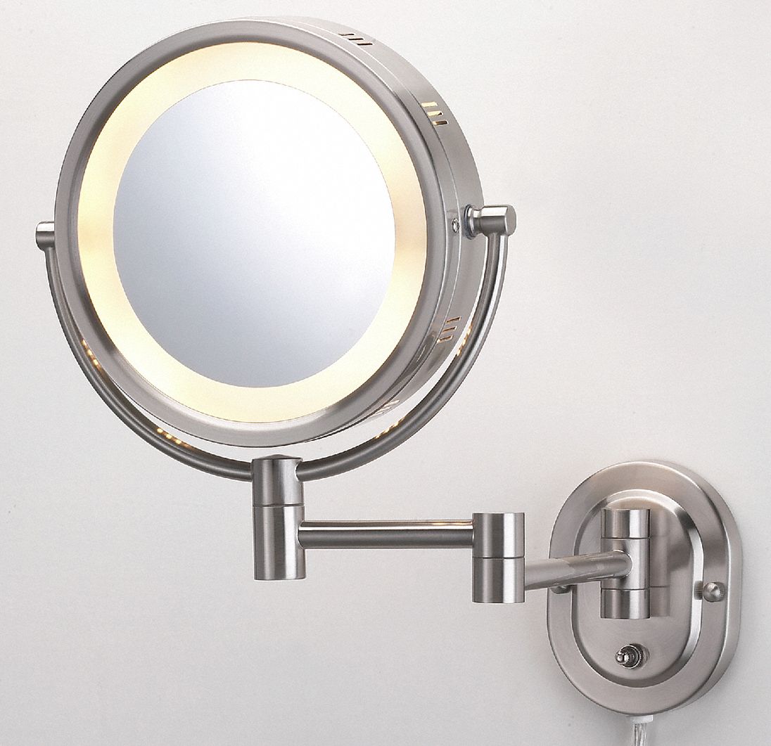 plug in lighted mirror