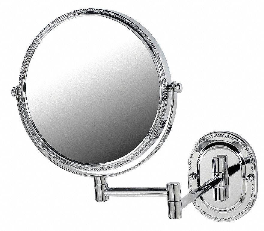 SEE ALL INDUSTRIES Round Chrome Wall Makeup Mirror 30AC28JCSA897