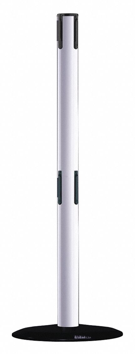 Receiver Post, 38 In H, White