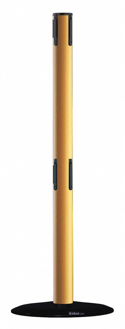 Receiver Post, 38 In H, Yellow