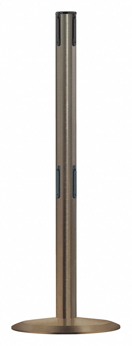 Receiver Post, 38 In H, Satin Chrome