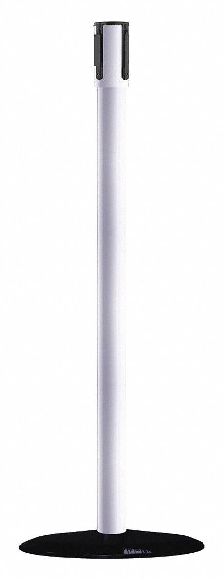 Receiver Post, 38 In H, White