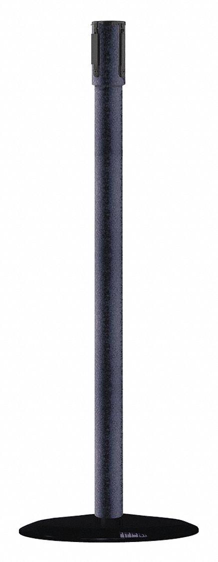 Receiver Post, 38 In H, Black Wrinkle