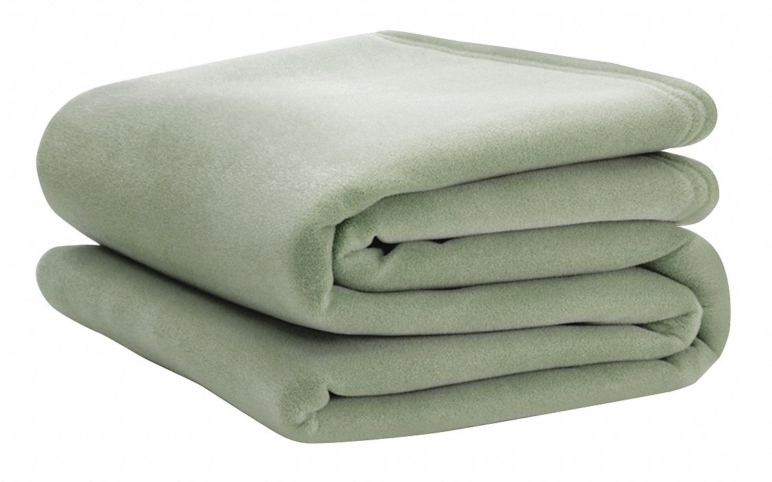 VELLUX 90 in x 66 in Twin Nylon Vellux Blanket, Pale Jade 30AC83